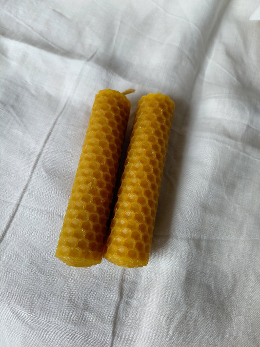 Vela artesanal de cera de abeja