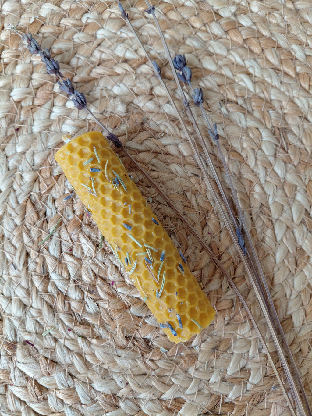 Vela para equilibrar tu energía con Lavanda y Romero
