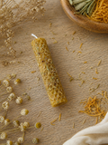 Vela de miel de caléndula y manzanilla